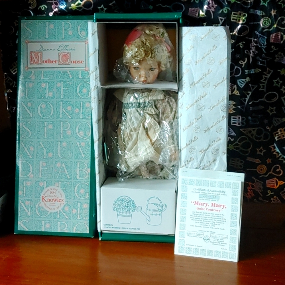 "Mary, Mary Quite Contrary" collector's doll